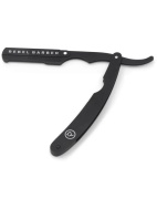 Опасная бритва с защитой и сменным лезвием REBEL BARBER Protector Black Опасная бритва с защитой и сменным лезвием REBEL BARBER Protector Black